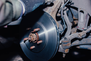 replacement of ventilated car brake discs.
