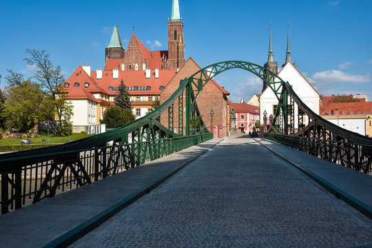 Wrocław - widok na Ostrów Tumski © Grzegorz Polak