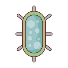 Virus flat style icon vector design
