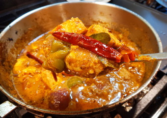 Cooking Kadhai Paneer