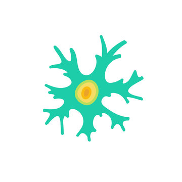 neuron doodle icon, vector illustration