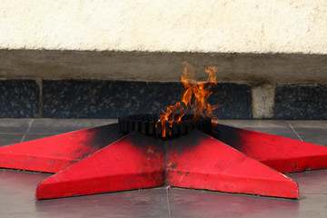 The eternal flame is a common symbol of the memory of fallen soldiers from different peoples of the...