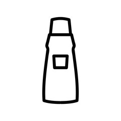 protective kitchen apron icon vector. protective kitchen apron sign. isolated contour symbol illustration