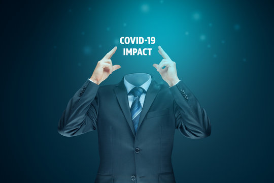 Covid-19 impact on global business concept