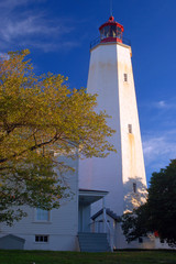 The Sandy Hook Light in New Jersey is the oldest lighthouse in continuous use in America 