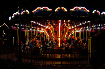 carousel at night