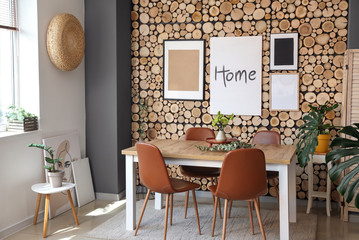 Interior of modern stylish dining room