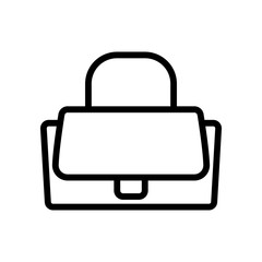 women elegant bag sign. isolated contour symbol illustration women elegant bag women, elegant, bag