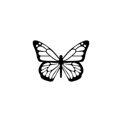 Butterfly logo icon vector.