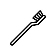 mechanical tooth brush icon vector. mechanical tooth brush sign. isolated contour symbol illustration
