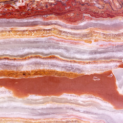 Red brown marble with many layers