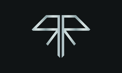 Diamond Shaped Letter R or Letter RR Iconic Logo Design, logo design for Jewelry Company Store.