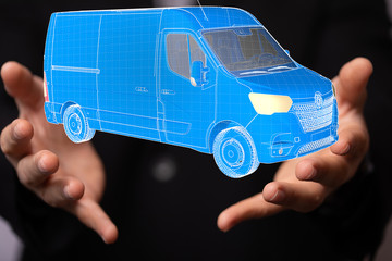 logistics and delivery concept digital 3d.