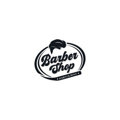 Vintage Barbershop Logo Vector Vintage