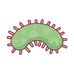 Virus flat style icon vector design