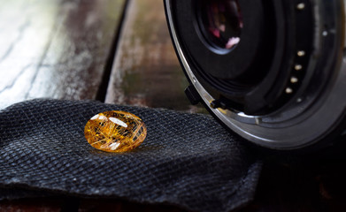 Rutilated quartz
Natural beautiful gold color is a gem.
Rare for making jewelry
