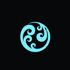 water symbols logo vector download