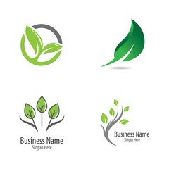 Ecology logo vector icon