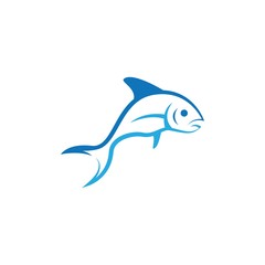 Fish logo template vector icon