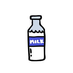 bottle of milk doodle icon