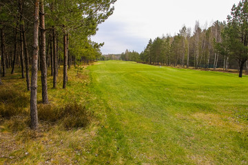 Golf course panoramas and infrastructure