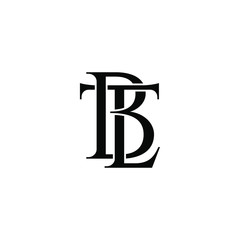 tbl letter original monogram logo design