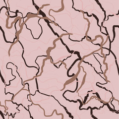 Abstract marble seamless pattern. Stone pink and biege background