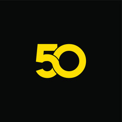50 letter original monogram logo design