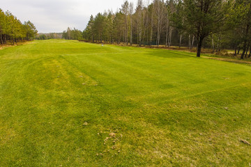 Golf course panoramas and infrastructure