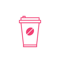 take away coffee cup vector icon