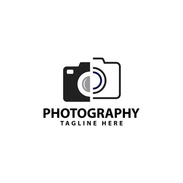 photography - camera logo vector design template