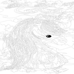 Naklejka premium unicorn 