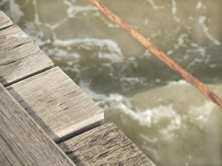 View on and from the Semaphore jetty at late afternoon sunset in Adelaide South Australia