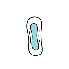 sanitary napkin doodle icon