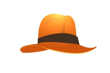  illustration of a hat - cowboy concept on white 