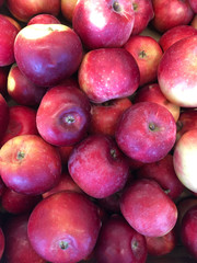 many apples on the counter supermarket