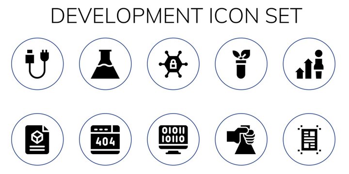 development icon set