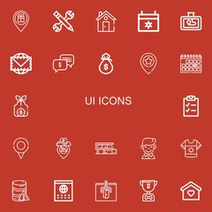 Editable 22 ui icons for web and mobile