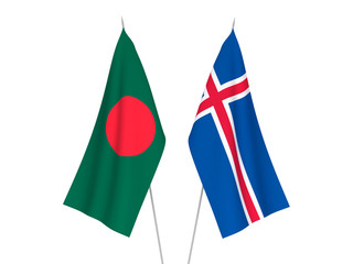 Bangladesh and Iceland flags