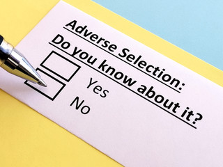 One person is answering quetion about adverse selection.