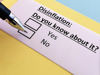 One person is answering quetion about disinflation.