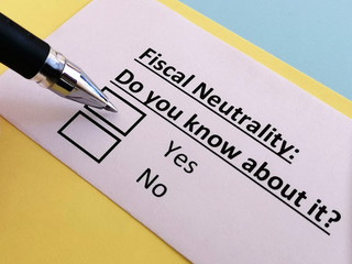 One person is answering quetion about Fiscal neutrality.