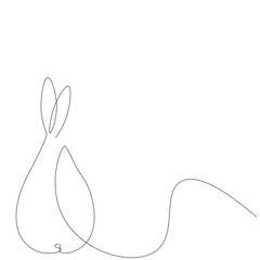 Pear fruit line drawing design, vector illustration