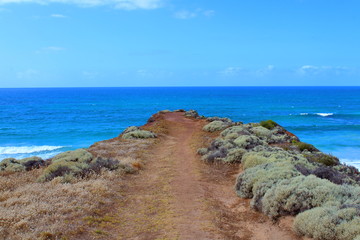 sea and rocks in port lincoln, south australia