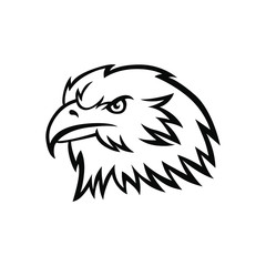 Fototapeta premium Eagle head logo vector mascot design