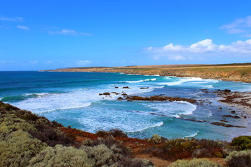 coast of the sea in port lincoln, south australia