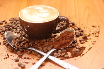 Coffe Latte in the afternoon.