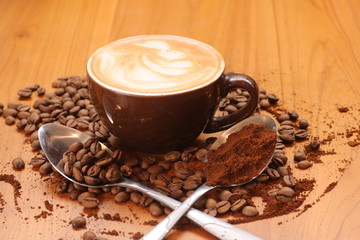 Coffe Latte in the afternoon.