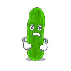 Mascot design concept of legionella micdadei with angry face