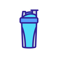 shaking sports equipment icon vector. shaking sports equipment sign. color symbol illustration